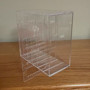 Acrylic earring holder from the container store